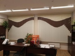 Шелк бежевый, коричневый, сиде белый