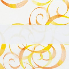 Рулонные шторы День-ночь УНИ Авангард оранжевый