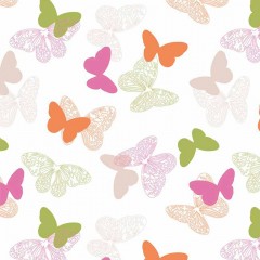 Рулонные шторы Мини Бабочки розовый